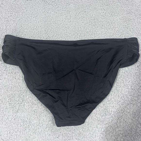 ATHLETA Mid Rise Back Coverage Black Bikini Bottom Large - Picture 4 of 5